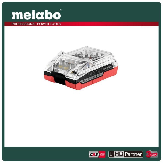 Metabo 美達寶 32件式起子頭套組BATTERY BIT BOX 626696000