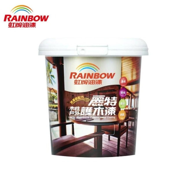Rainbow 虹牌油漆 YOT 705麗特水性戶外護木漆 啞光松木-1加侖裝 705