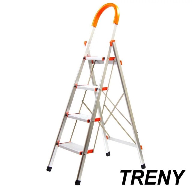 TRENY 加寬鋁製四階扶手梯 加寬, 鋁製, 四階