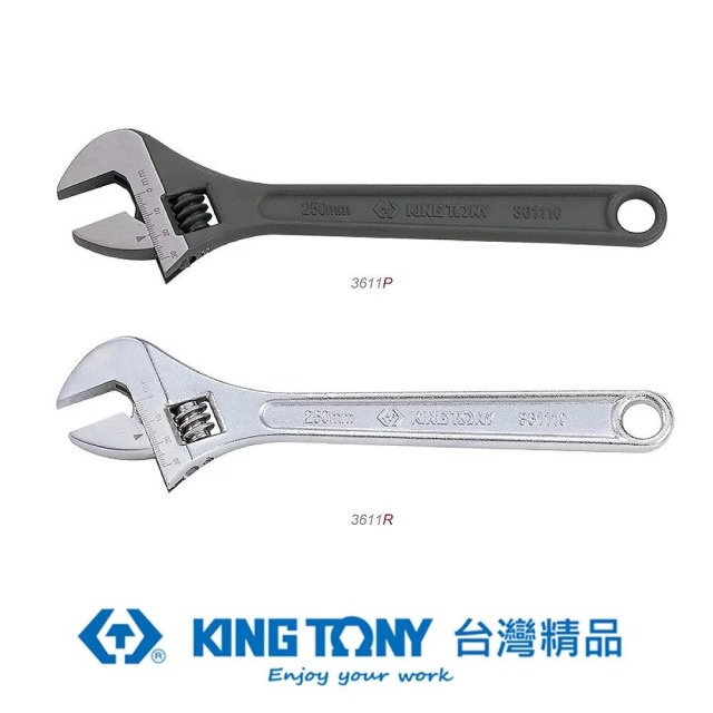 KING TONY 金統立 專業級工具活動扳手(日式) KT3611-06P