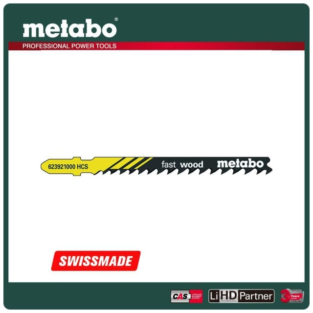 Metabo 美達寶 快速木工線鋸片74/4-5.2mm/6-5T T144D 5支/卡 623921000