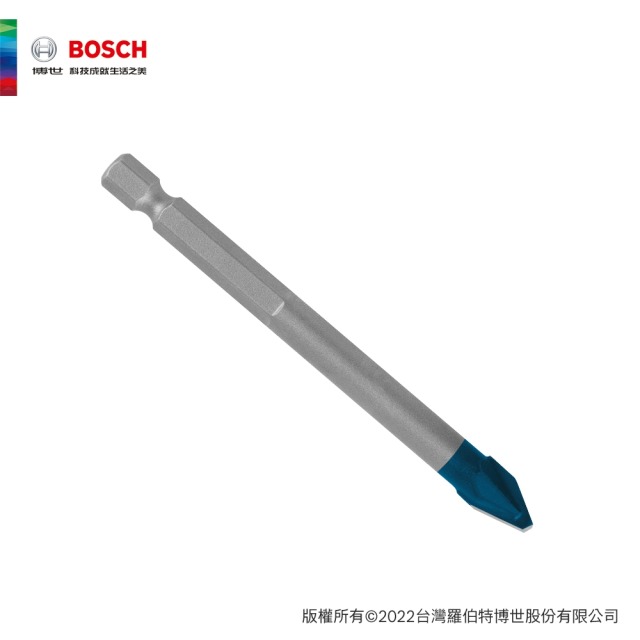 BOSCH 博世 超耐久鎢鋼六角柄超硬磁磚鑽頭 5x90 m 鎢鋼六角柄 5x90 mm