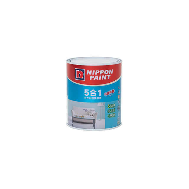 Nippon Paint 立邦 5合1內牆乳膠漆 平光 1公升裝 紫金緞帶 Purple Gold Ribbon NN0059-2 雅系列顏色