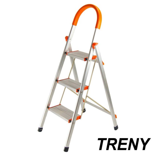 TRENY 加寬鋁製三階扶手梯 加寬, 鋁製, 三階
