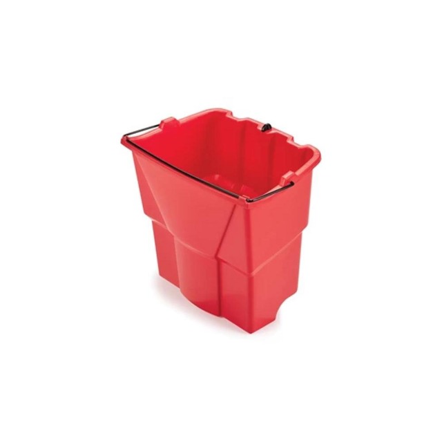 Rubbermaid 樂柏美 拖把桶車-汙水分隔桶 紅色 2064907