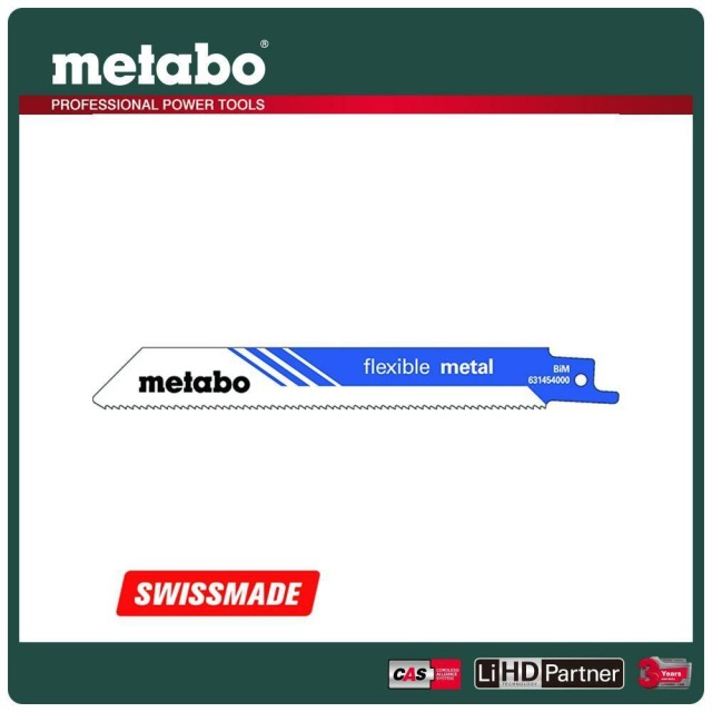 Metabo 美達寶 金屬軍刀鋸片150/1.4mm/18T S922EF 5支/卡 631454000