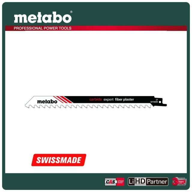 Metabo 美達寶 專業纖維石膏軍刀鋸片300/8.5mm/3T S1241HM 單入 631146000