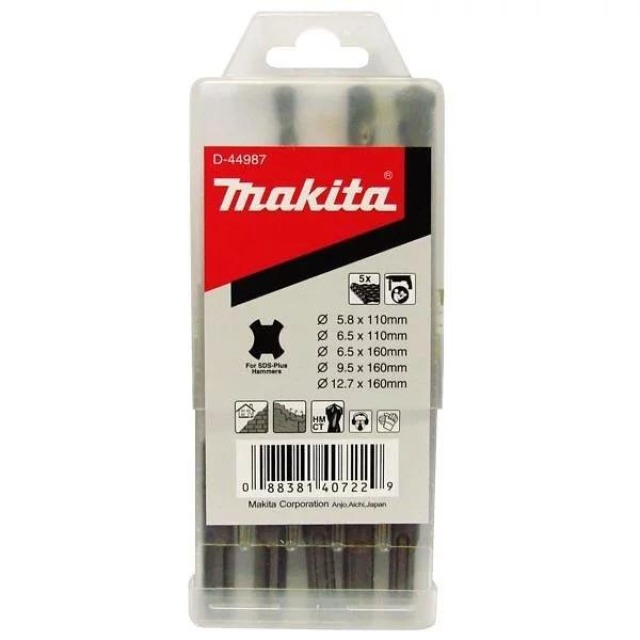MAKITA 牧田 四溝鑽頭組 D-44987