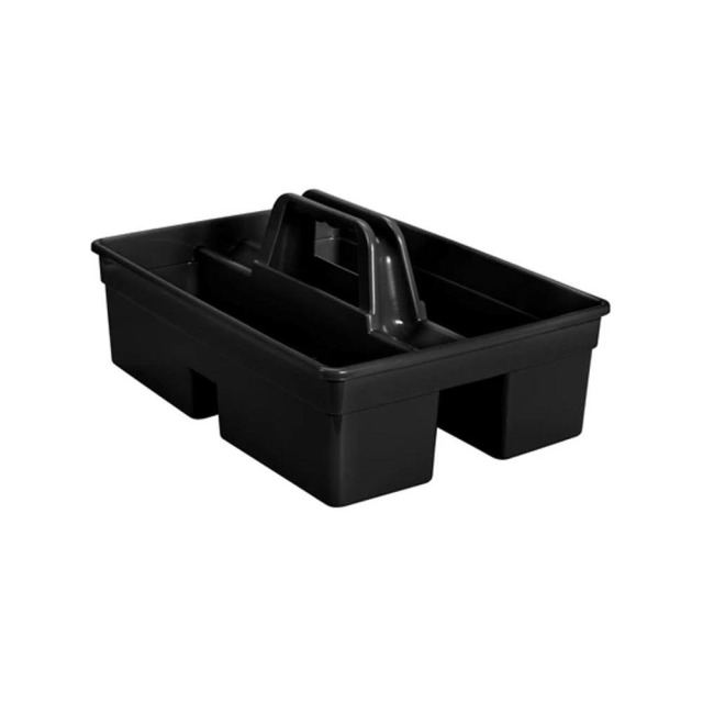 Rubbermaid 樂柏美 方型手提工具籃 黑色 1880994