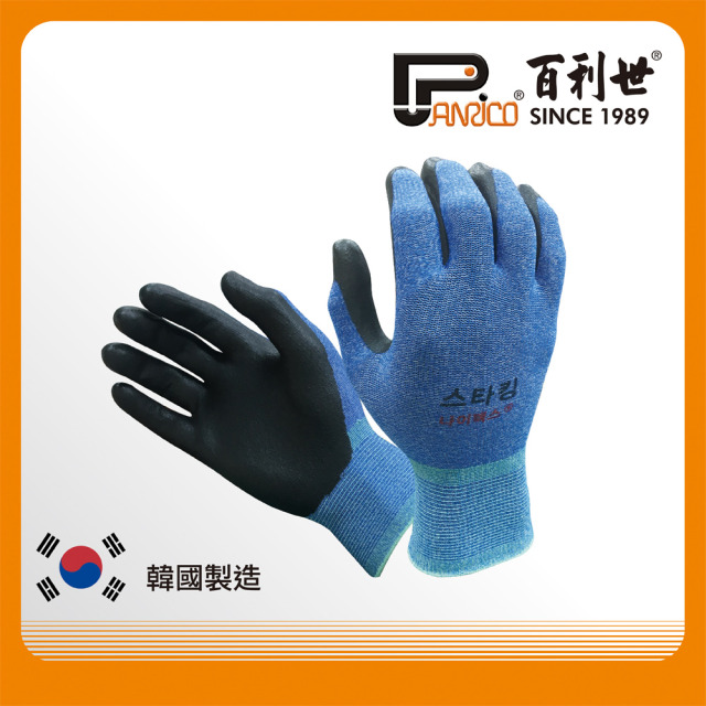 Panrico 百利世 手套 輕薄型/止滑耐磨/藍(韓國製造) XL J-GS001(XL)