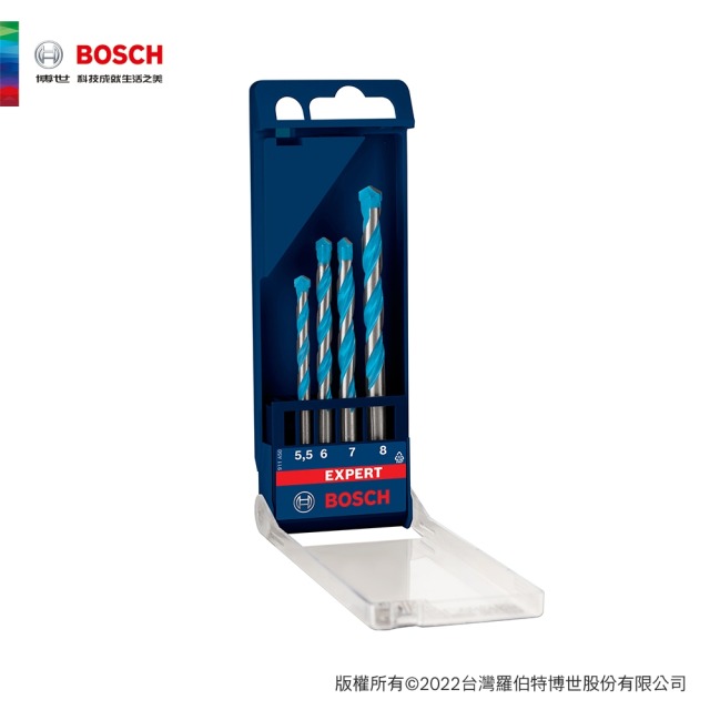 BOSCH 博世 超耐久 CYL-9 鎢鋼萬用鑽頭 5.5-6-7-8 四支盒裝
