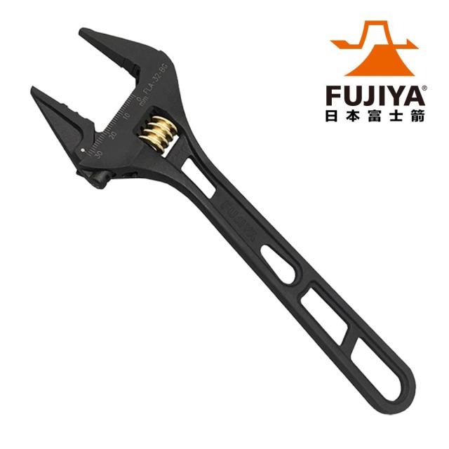 FUJIYA 富士箭 大開口輕量活動板手32mm（黒金系列） FLA-32-BG