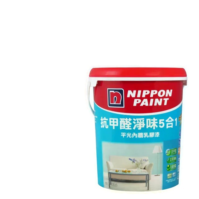 Nippon Paint 立邦 5合1內牆乳膠漆 平光 1公升裝 玉青 Jadite Charm OW044-4 淺系列顏色