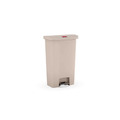 Rubbermaid 樂柏美 前踏式垃圾桶68L(米色) 米色 1883460
