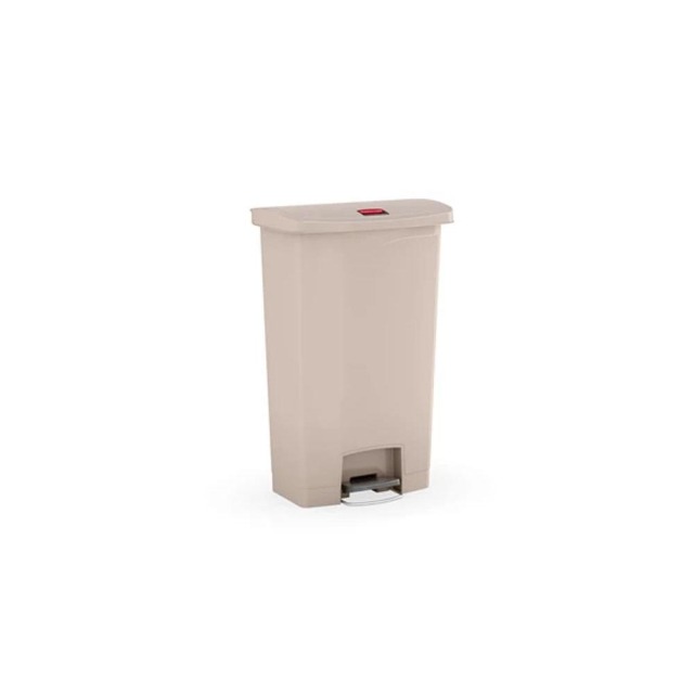 Rubbermaid 樂柏美 前踏式垃圾桶68L(米色) 米色 1883460