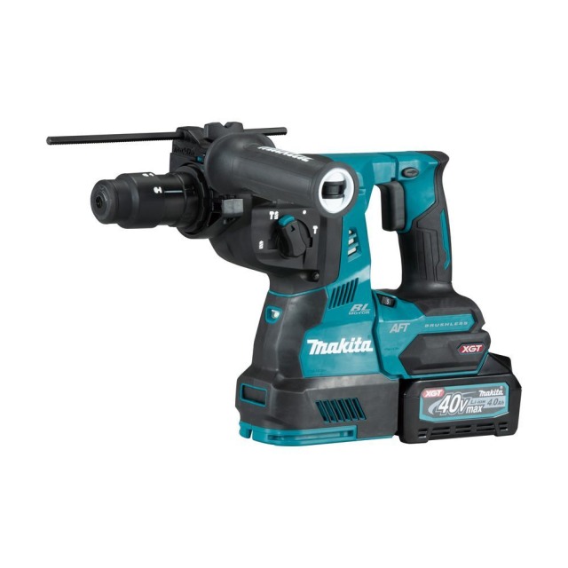 MAKITA 牧田 40V充電式無刷四溝鎚鑽 兩用夾頭 4.0Ah雙電組 產品規格表
工作能力	鑽孔能力：水泥 - 28mm岩心鑽頭 - 54mm金剛石岩心鑽頭(乾式) - 65mm鐵 - 13mm木材 - 32mm
打擊數ipm	0 - 5,000
回轉數rpm	0 - 980
尺寸(長x寬x高)	404 mm
重量	4.1 - 4.6 kg HR002GM201