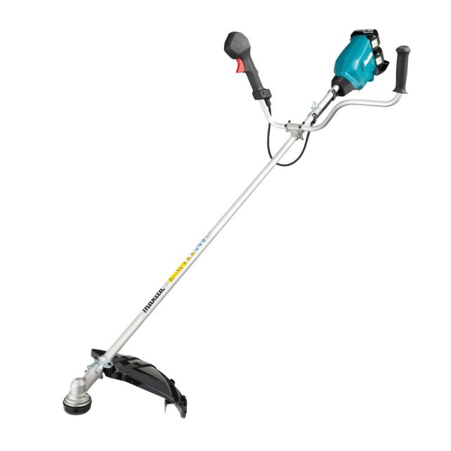 MAKITA 牧田 36V(18V*2)無刷高扭力割草機 空機 產品規格表
工作能力	鋸片：255mm尼龍繩：430mm塑膠刀片：255mm螺母尺寸：M10x1.25LH最大輸出功率：1,000W
回轉數(高/中/低)rpm	0-7,000 / 0-5,500 / 0-4,600
尺寸(長x寬x高)	1,846x628x530 mm
重量	5.9 - 6.5 kg DUR369AZX2