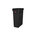Rubbermaid 樂柏美 通風式垃圾桶87L(黑色) 黑色 FG354060BLA