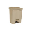 Rubbermaid 樂柏美 腳踏式垃圾桶68L(米色) 米色 FG614500BEIG