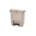 Rubbermaid 樂柏美 前踏式垃圾桶15L(米色) 米色 1883455