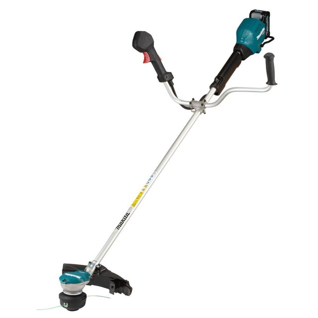 MAKITA 牧田 40V充電式U把手無刷割草機 空機 產品規格表
工作能力	切割直徑：鋸片－230mm尼龍繩 - 350mm塑膠刀片 - 255mm最大輸出功率：550W
回轉數(高/中/低)rpm	0 - 6,500 / 5,300 / 3,500
重量	4.3 - 4.6 kg UR002GZ03