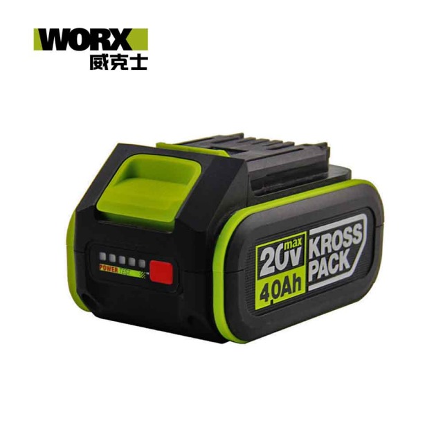 WORX 威克士 20V鋰電池4.0Ah 綠(WA3016) 20V, 4.0Ah, 綠 WA3016