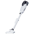 MAKITA 牧田 40V無刷白色吸塵器 2.5Ah單電組 產品規格表
工作能力	吸力：強 - 125W / 高 - 70W / 中 - 45W / 低 - 20W空氣壓力：21 kPa集塵容量：730mL連續使用時間(BL4040)：強 - 約25分鐘 / 高 - 約40分鐘 / 中 - 約64分鐘 / 低 - 約128分鐘
尺寸(長x寬x高)	1,046 - 1,100 x 113 x 152 - 179 mm
重量	1.7 - 2.3 kg CL001GD128