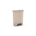 Rubbermaid 樂柏美 前踏式垃圾桶90L(米色) 米色 1883552