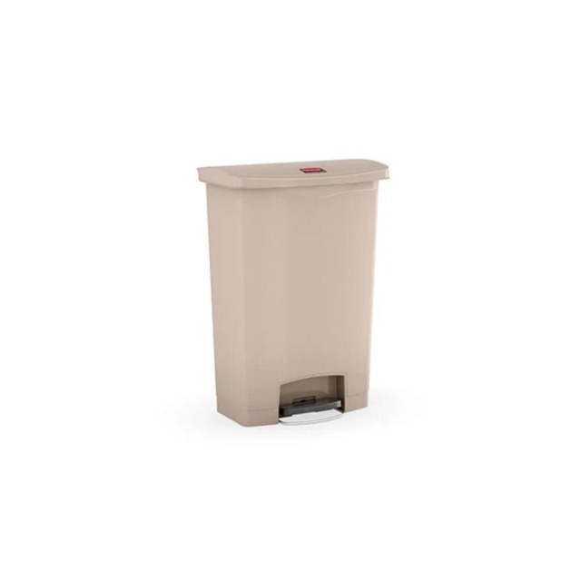 Rubbermaid 樂柏美 前踏式垃圾桶90L(米色) 米色 1883552