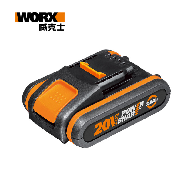 WORX 威克士 20V鋰電池2.0Ah 橘(WA3551) 20V, 2.0Ah, 橘 WA3551