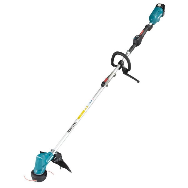 MAKITA 牧田 18V鋰電無刷割草機 空機 產品規格表
工作能力	切割直徑：鋸片230mm / 尼龍繩 300mm / 塑膠刀片 255mm
回轉數(強/中/弱)	6,000 / 5,100 / 3,500
尺寸(長x寬x高)	1,775 mm (不含切割工具)
重量	3.2 - 3.5 kg DUR191LZX1