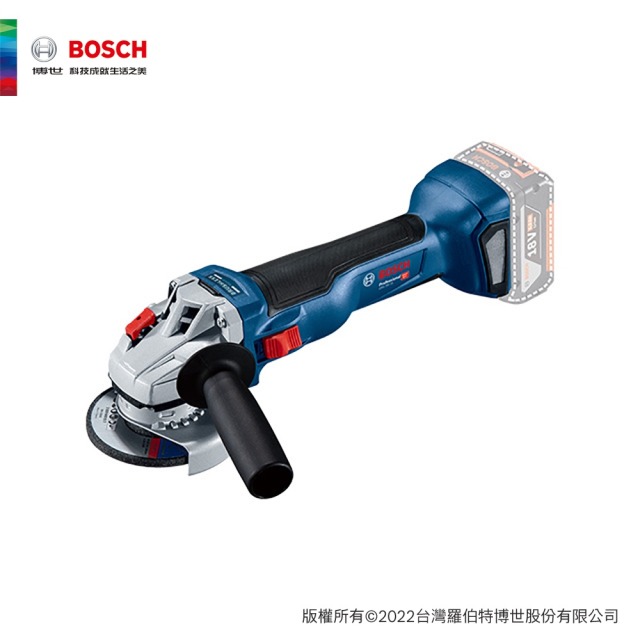BOSCH 博世 18V 鋰電免碳刷砂輪機 GWS 18V-10 8.0Ah ProCORE 單電組 GWS 18V-10