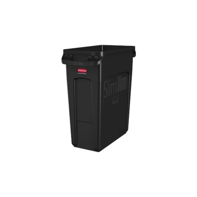 Rubbermaid 樂柏美 通風式垃圾桶60.6L(黑色) 黑色 1955959