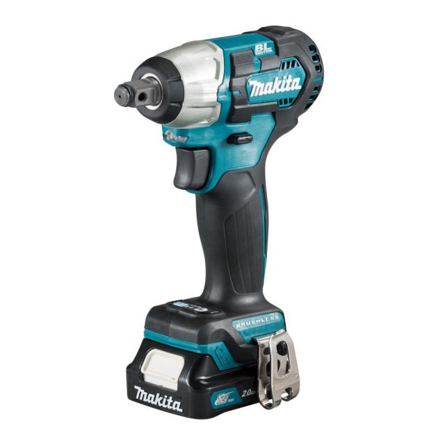 MAKITA 牧田 12V無刷套筒板手 空機 產品規格表
工作能力	標準螺栓：M8-M16高張力螺栓：M6-M12傳動螺桿：12.7mm
打擊數(高/低)ipm	0-3,600/0-2,000
回轉數(高/低)rpm	0-2,400/0-1,300
扭力N.m	165
尺寸(長x寬x高)	150mm
重量	1.0-1.2kg TW161D
