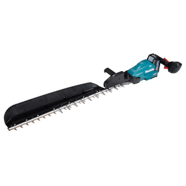 MAKITA 牧田 40V無刷樹籬剪 4.0Ah單電組 產品規格表
衝程速度	高 - 5,000 / 中 - 3,600 / 低 - 2,000
鋸片直徑	750 mm
尺寸(長x寬x高)	1,225 x 270 x 168 mm
重量	4.0 - 4.7 kg UH014GM101