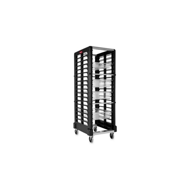 Rubbermaid 樂柏美 18層食品盤車-for 46x66食品盤 黑色 FG332000BLA