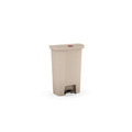 Rubbermaid 樂柏美 前踏式垃圾桶50L(米色) 米色 1883458