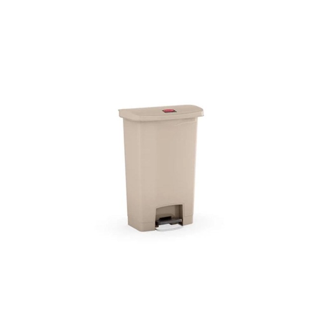 Rubbermaid 樂柏美 前踏式垃圾桶50L(米色) 米色 1883458