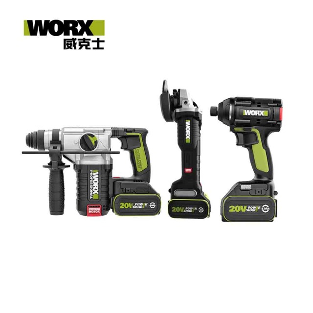 WORX 威克士 WORX超CP值無刷鋁模三機組 WU808+WU389+WU279 (WU939 9) 三機組, WU808+WU389+WU279 WU939 9