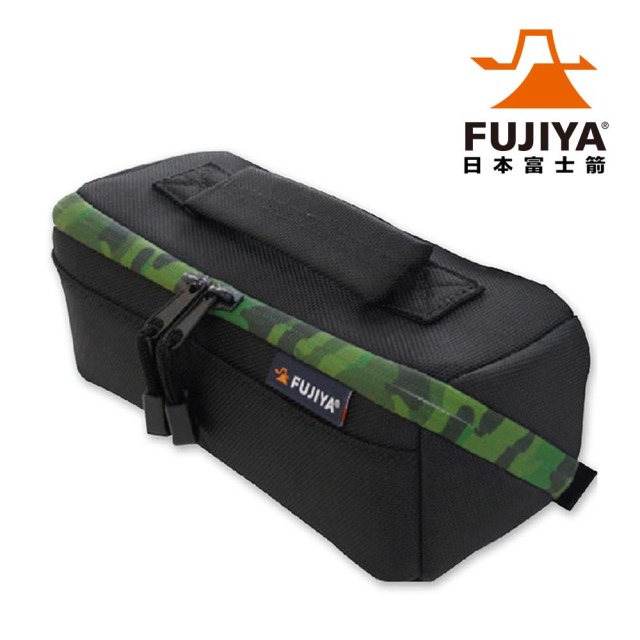 FUJIYA 富士箭 高緩衝大開口工具收納袋(大)-迷彩綠/黑 FHC-LG