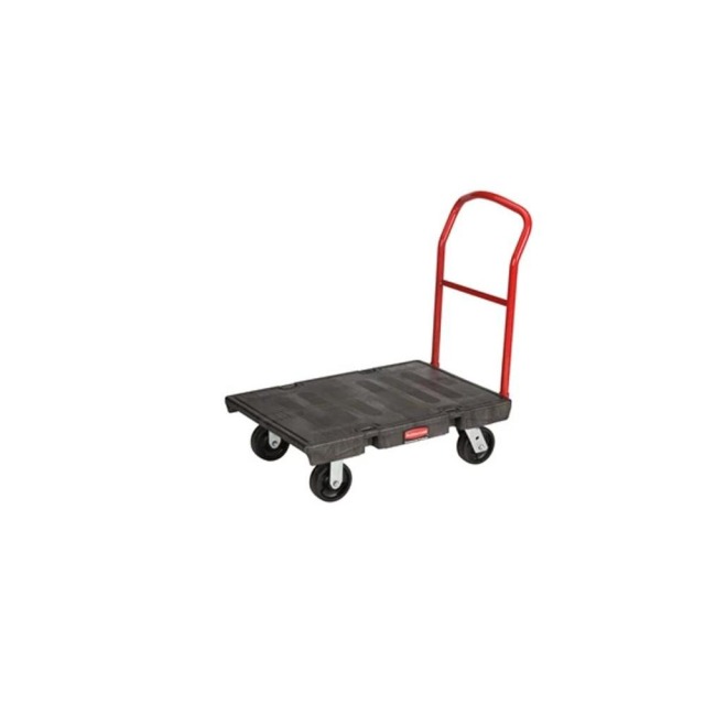 Rubbermaid 樂柏美 重型平板推車-小型 載重907KG 黑色 FG440600BLA