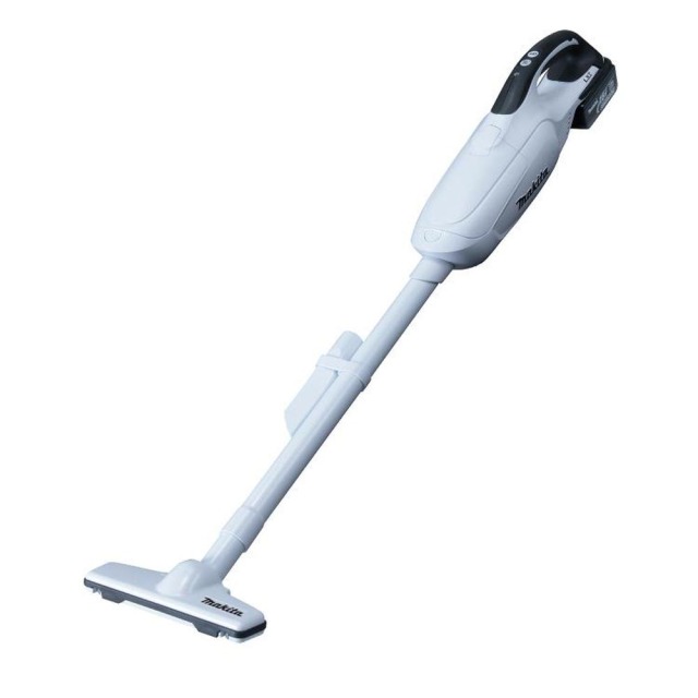 MAKITA 牧田 18V吸塵器 紙袋式(白色) 空機 產品規格表
工作能力	工作率：強/30W,標準/11W空氣壓力:5.4kpa集塵容量(紙):330mL集塵容量(袋):500mL連續使用時間：強/約33分,標準/約66分(5.0Ah)
尺寸(長x寬x高)	1,004x115x151 mm
重量	1.3kg DCL182Z