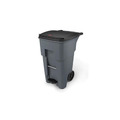 Rubbermaid 樂柏美 BRUTE腳踏式可推垃圾桶246L(灰色) 灰色 1971968
