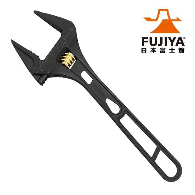 FUJIYA 富士箭 大開口輕量活動板手43mm（黒金系列） FLA-43-BG