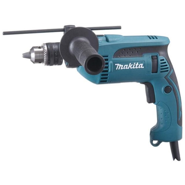 MAKITA 牧田 插電式四分震動電鑽 產品規格表
工作能力	鑽孔-木工30mm/鐵工13mm/混凝土16mm
打擊數ipm	0-44,800
回轉數rpm	0-2,800
耗電量	680W
尺寸(長x寬x高)	303x72x222mm
重量	2.0kg HP1640K