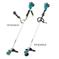 MAKITA 牧田 36V充電式無刷割草機-環形把手 空機 產品規格表
工作能力	鋸片：255mm尼龍繩：350mm塑膠刀片：255mm螺母尺寸：M10 x 1.25 LH最大輸出功率：550W
回轉數(高/中/低)rpm	6,500/5,300/3,500/3,500-6,500(ADT)
尺寸(長x寬x高)	1,758x615x442mm(A)/1,758x362x231mm(L)
重量	4.1 - 4.7kg(A)/3.9 - 4.5kg(L) DUR368L