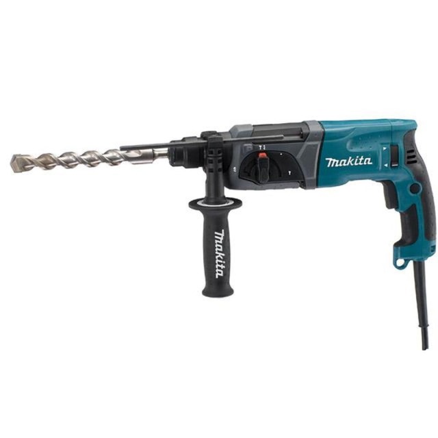 MAKITA 牧田 三用免出力鎚鑽(四溝可換圓柄夾頭 產品規格表
工作能力	鑽孔-木工32mm/鐵工13mm/混凝土24mm/空心鑽頭54mm
打擊數ipm	0-4,500
回轉數rpm	0-1,100
單次鎚擊能量	2.4J
耗電量	780W
尺寸(長x寬x高)	370x84x214mm
重量	2.9kg HR2470X11