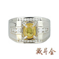 黃寶石男戒1克拉(FJR0056)-2