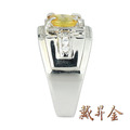 黃寶石男戒1克拉(FJR0056)-3