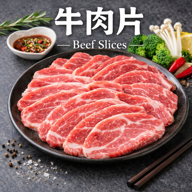 【冷凍】牛肉片｜1公斤